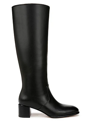 Arabel Slouchy Wide-Calf Leather Boots