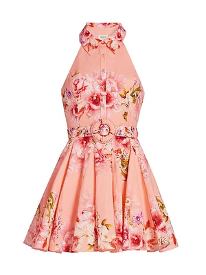 Kavi Floral Belted Minidress