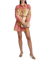 Aiva Belted Short Shirtdress