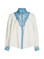 Fiza Embroidered Yoke Shirt