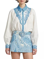 Fiza Embroidered Yoke Shirt