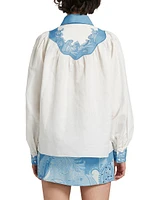 Fiza Embroidered Yoke Shirt