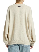 Fine Knit Wool Henley Sweater