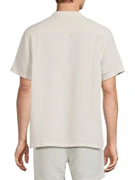 Linen-Blend Home Henley Shirt