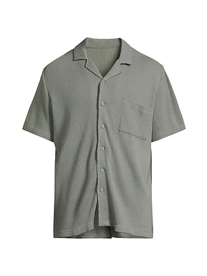 Macro-Waffle Vacation Shirt