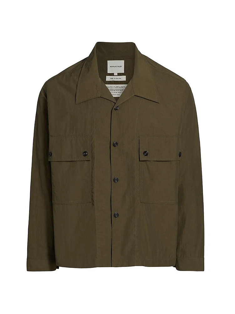 Cotton-Blend Field Shirt