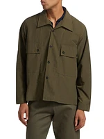 Cotton-Blend Field Shirt