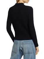 Braxton Wool Rib-Knit Sweater