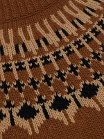Fern Fair Isle-Style Wool Sweater