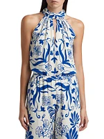 Yvette Floral Halter Top