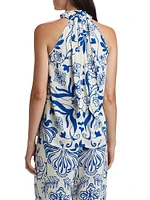 Yvette Floral Halter Top
