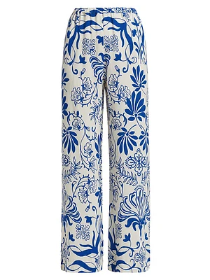 Devon Printed Wide-Leg Pants