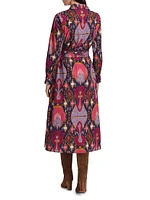 Bassa Printed Midi Shirtdress