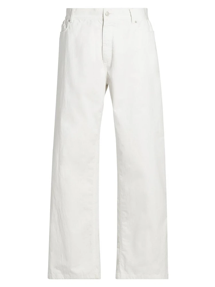 Baggy Cotton-Blend Jeans