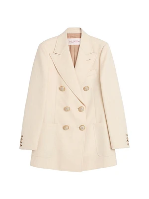 Blazer Diagonal Dry Wool