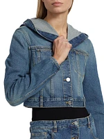 Hooded Denim Jacket