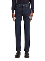 Stone-Washed Cotton Roccia Jeans