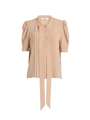 Silk Tie neck Blouse
