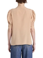 Silk Tie neck Blouse