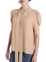 Silk Tie neck Blouse