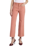 Cotton Slim Cropped Pants