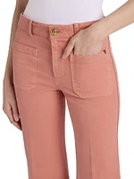Cotton Slim Cropped Pants