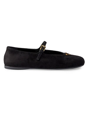 Suede Ballerinas