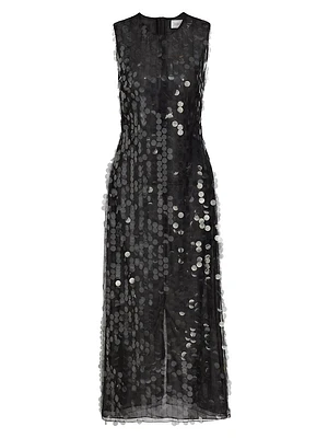 Tovia Paillettes Sheath Midi-Dress