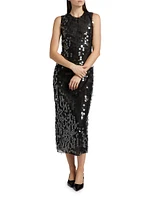 Tovia Paillettes Sheath Midi-Dress