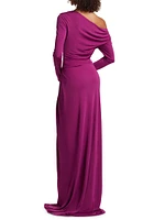 Polyta Jersey One-Shoulder Gown