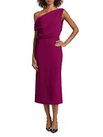 Kira One-Shoulder Midi-Dress