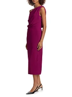 Kira One-Shoulder Midi-Dress