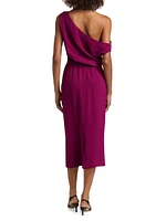 Kira One-Shoulder Midi-Dress