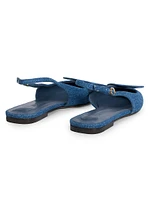 Duelo Cotton Slingback Flats