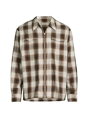 Zip-Up Relaxed Shirt
