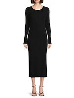 Tuono Knit Body-Con Midi-Dress
