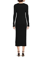 Tuono Knit Body-Con Midi-Dress