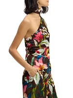 Cecilia Floral Silk-Blend Blouse