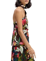 Cecilia Floral Silk-Blend Blouse