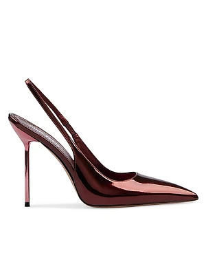 Lidia 105MM Patent Leather Slingback Pumps