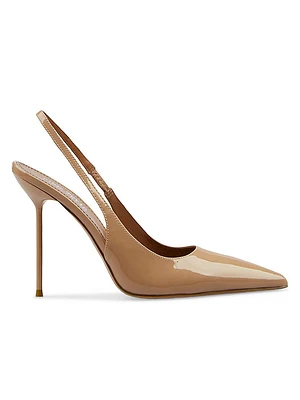 Lidia 105MM Patent Leather Slingback Pumps