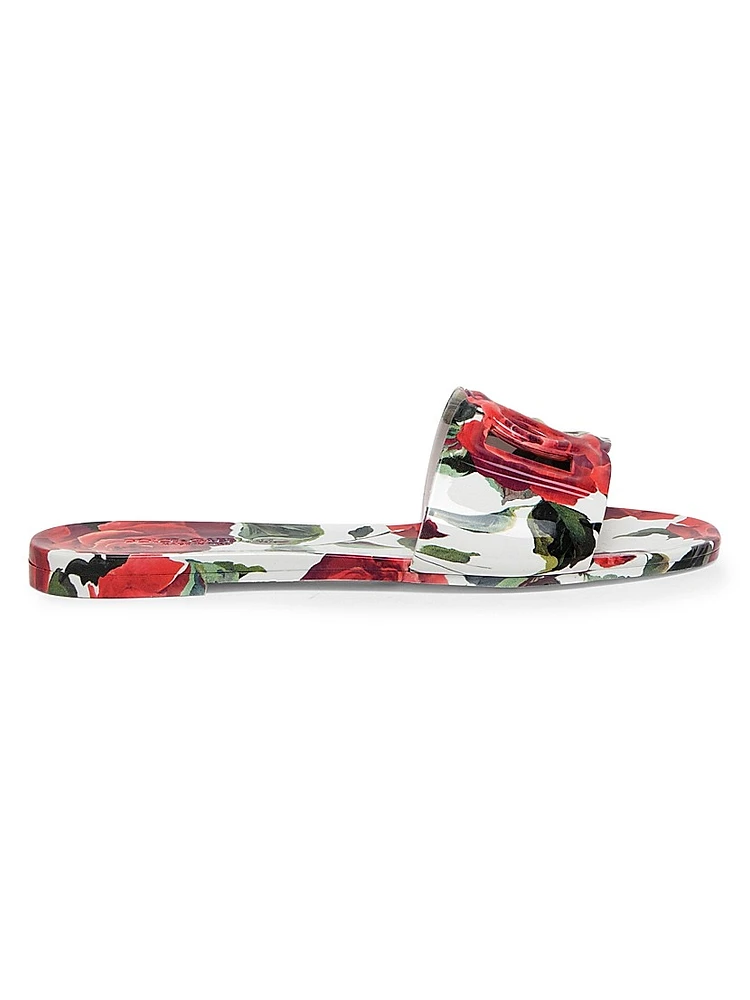 Beachwear Floral Slide Sandals