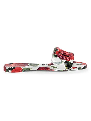 Beachwear Floral Slide Sandals