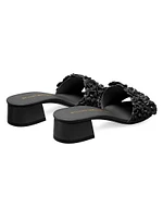 Meadow Leather Block-Heel Sandals