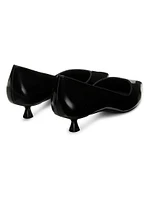 Eva 35MM Leather Kitten-Heel Pumps