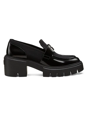 5050 Soho 70MM Leather & Stretch Garbadine Loafers