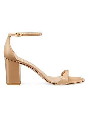 Nudist Block 75MM Patent Leather Sandals