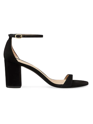 Nudist Block 75MM Suede Sandals