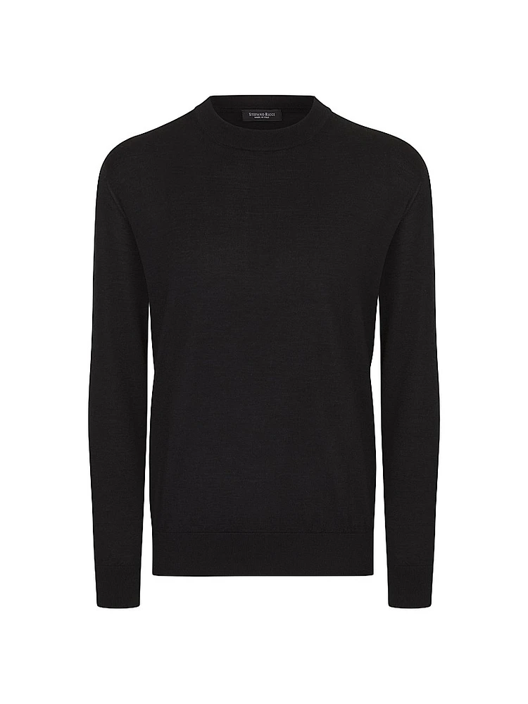 Cashmere and Silk Crewneck Sweater