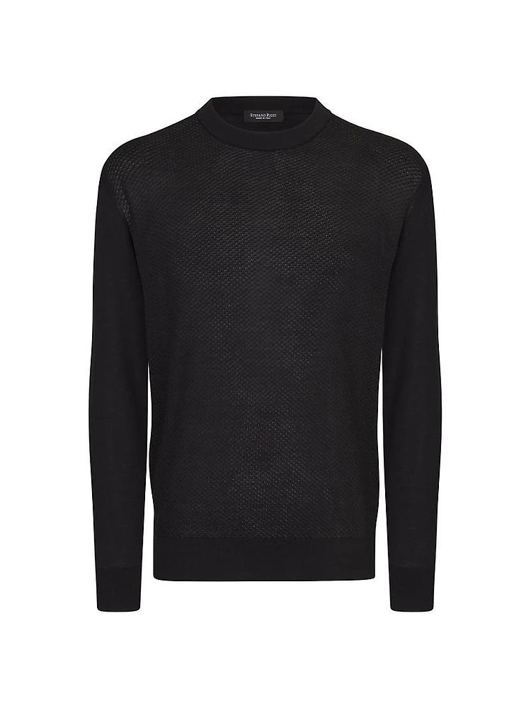 Silk Crewneck Sweater